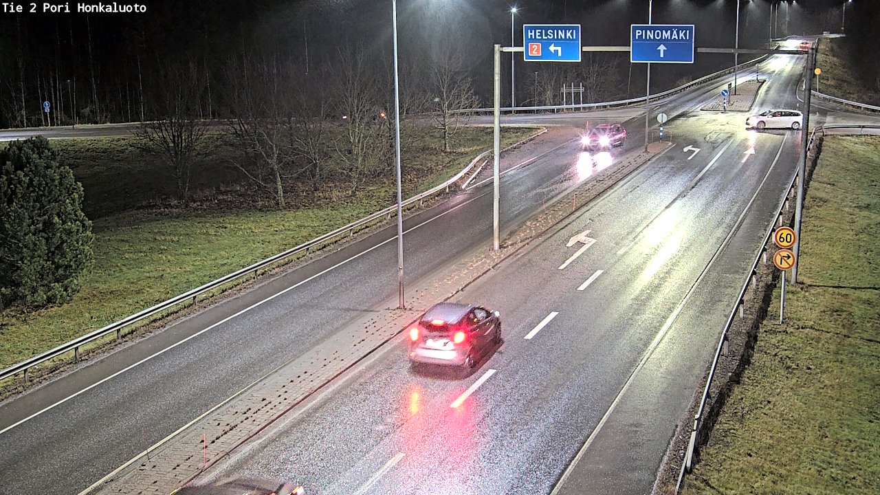 Weather Camera Image Väg 2 Björneborg, Honkaluoto, Pori, Satakunta