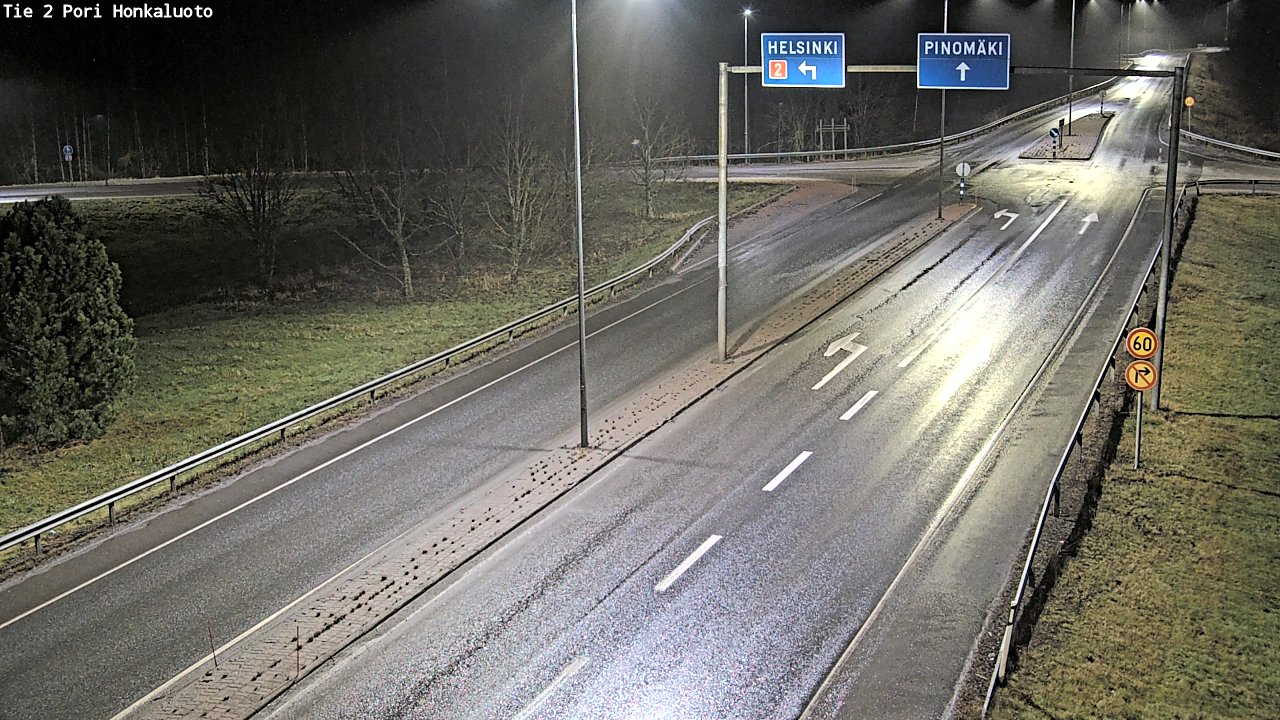 Weather Camera Image Väg 2 Björneborg, Honkaluoto, Pori, Satakunta