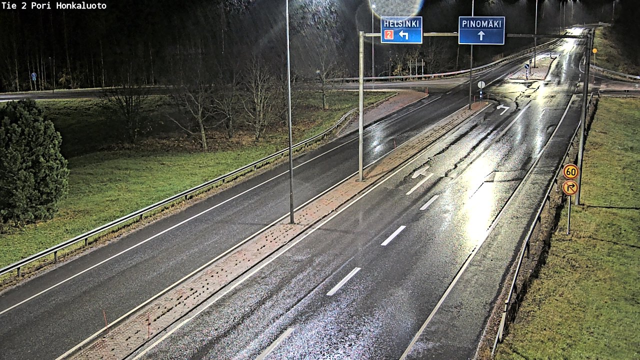 Weather Camera Image Väg 2 Björneborg, Honkaluoto, Pori, Satakunta