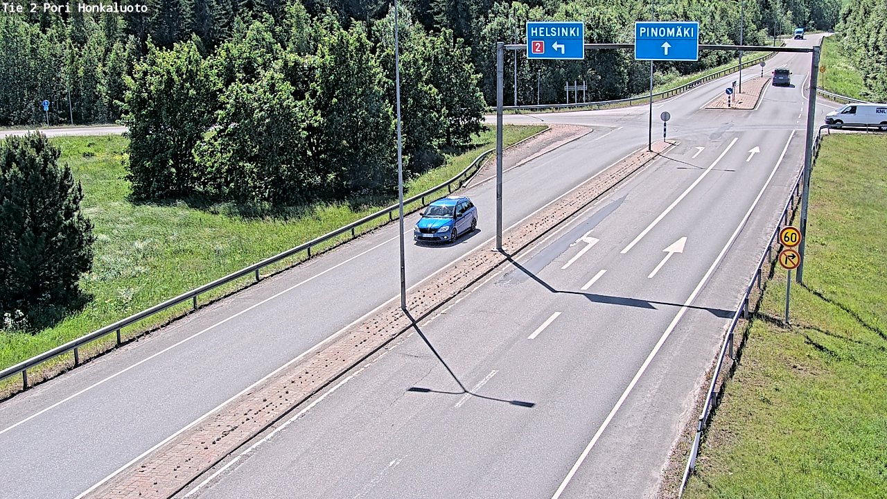 Weather Camera Image Väg 2 Björneborg, Honkaluoto, Pori, Satakunta