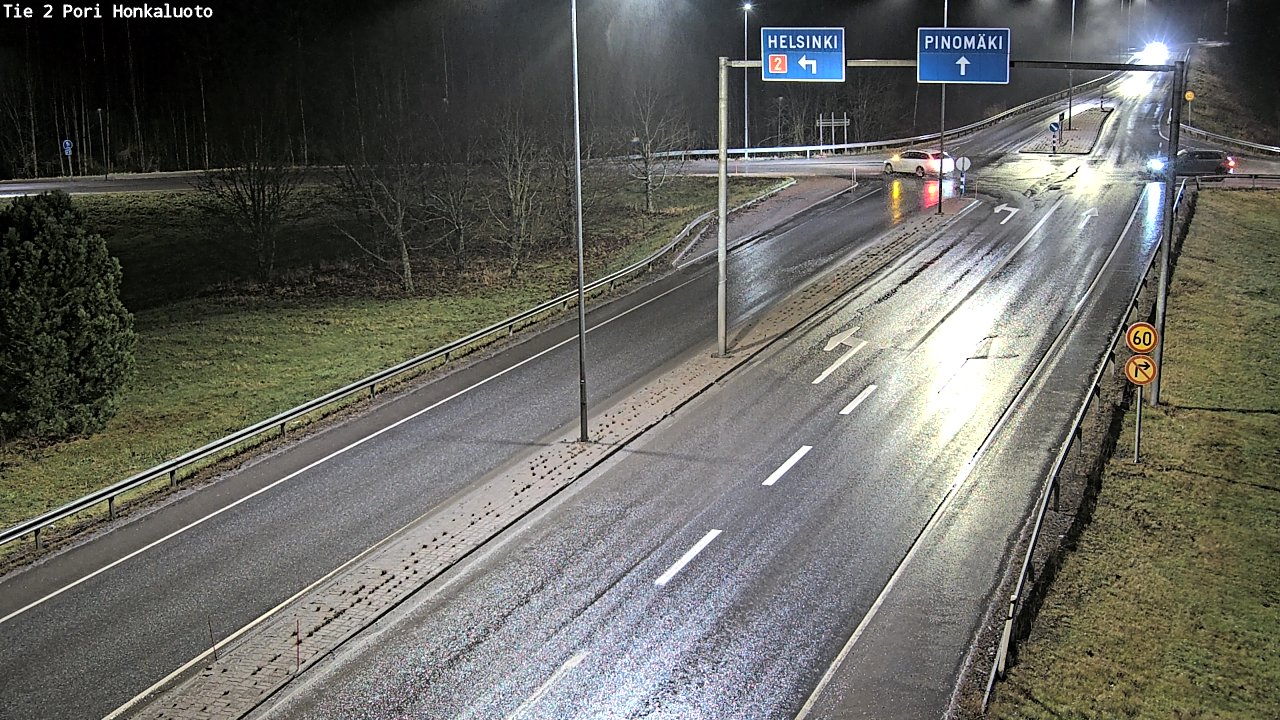 Weather Camera Image Väg 2 Björneborg, Honkaluoto, Pori, Satakunta