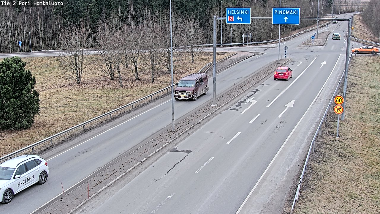 Kelikamerat Kuva Tie 2 Pori, Honkaluoto, Pori, Satakunta