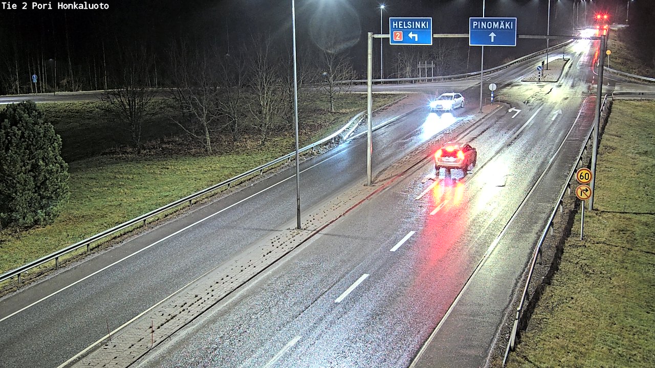 Weather Camera Image Väg 2 Björneborg, Honkaluoto, Pori, Satakunta