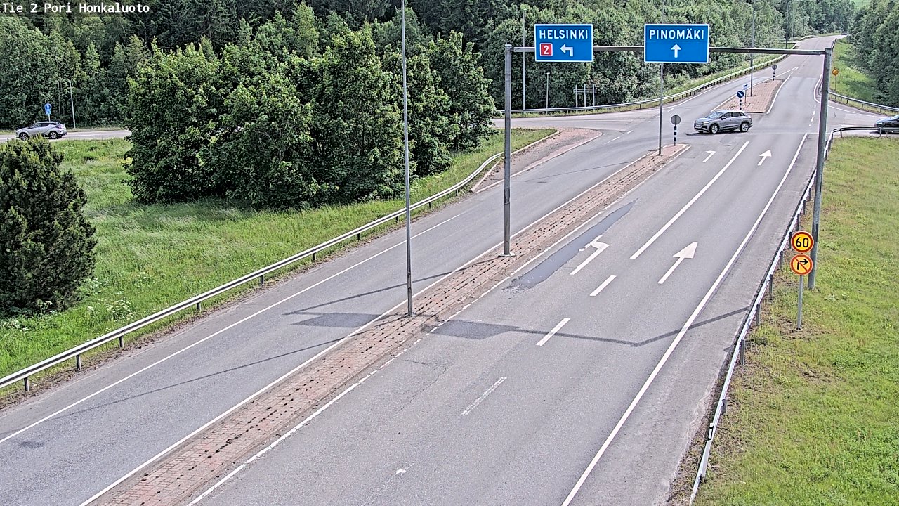 Kelikamerat Kuva Tie 2 Pori, Honkaluoto, Pori, Satakunta