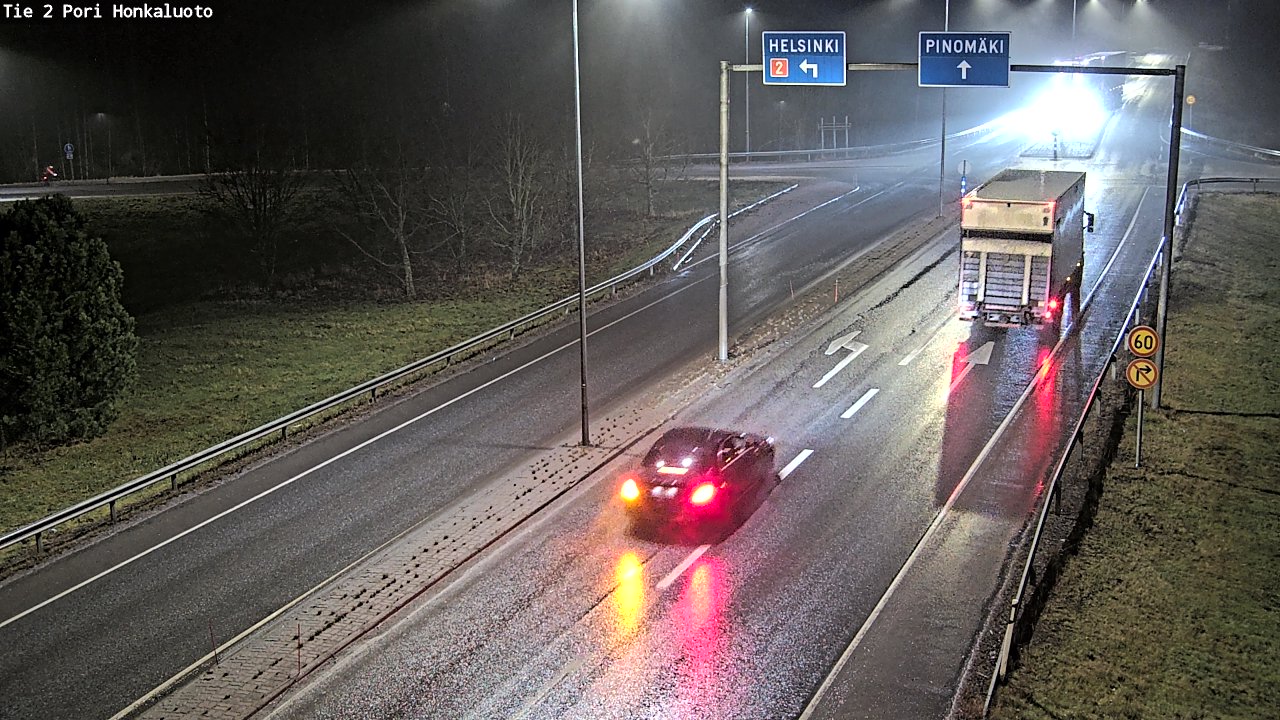 Weather Camera Image Väg 2 Björneborg, Honkaluoto, Pori, Satakunta