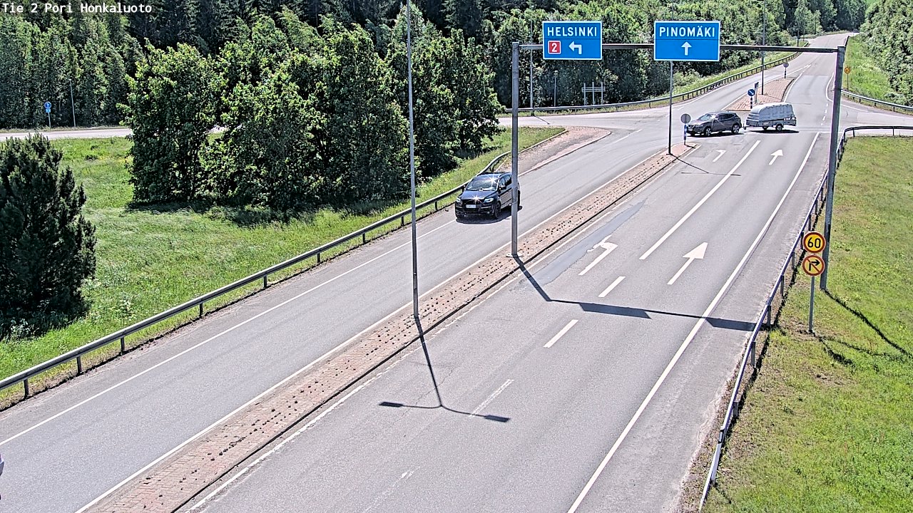 Weather Camera Image Väg 2 Björneborg, Honkaluoto, Pori, Satakunta