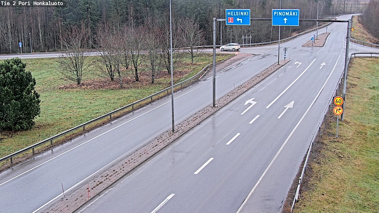 Weather Camera Image Väg 2 Björneborg, Honkaluoto, Pori, Satakunta