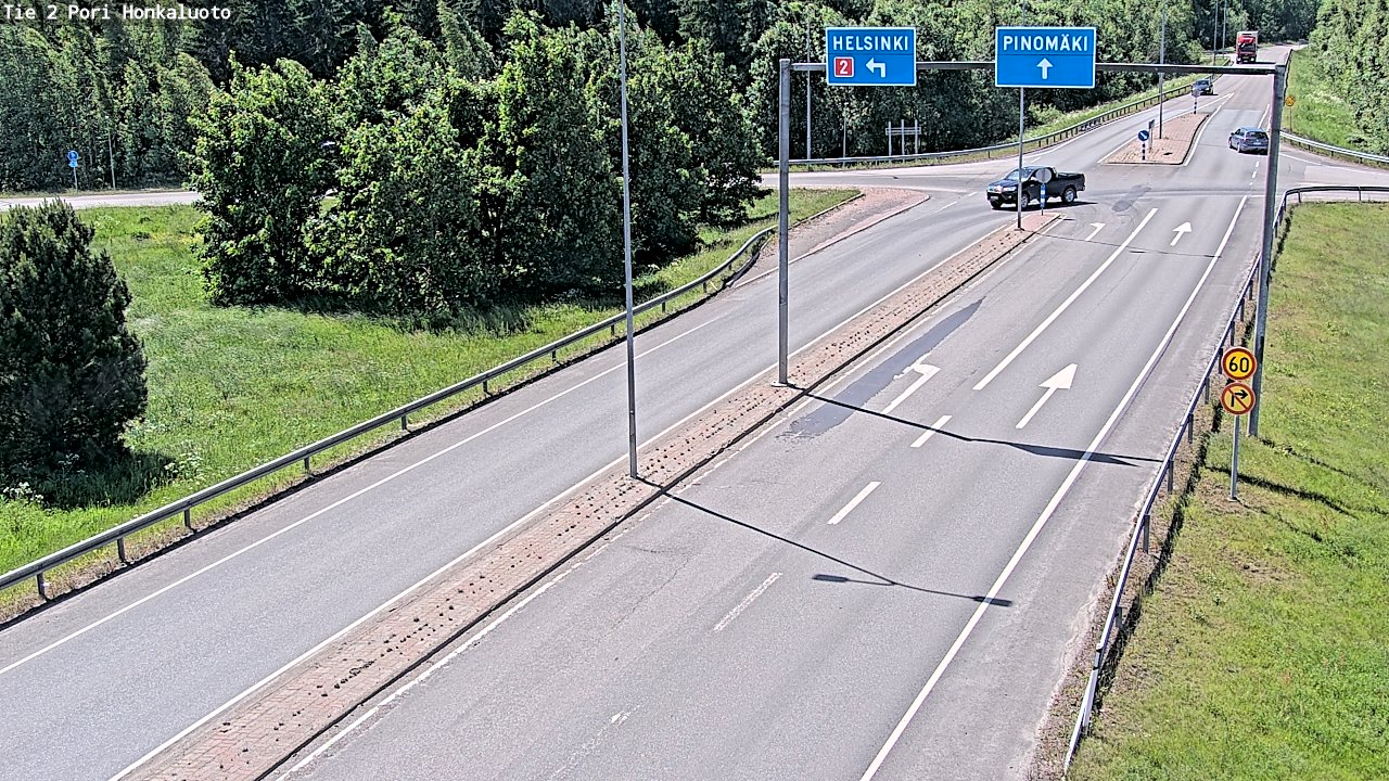 Weather Camera Image Väg 2 Björneborg, Honkaluoto, Pori, Satakunta