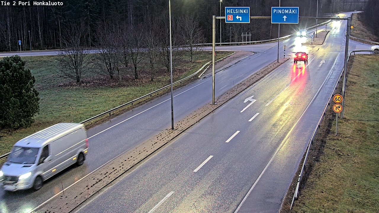 Weather Camera Image Väg 2 Björneborg, Honkaluoto, Pori, Satakunta