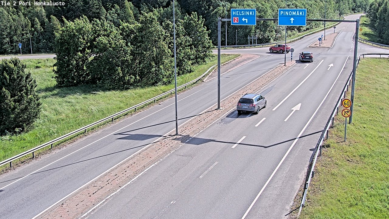Weather Camera Image Väg 2 Björneborg, Honkaluoto, Pori, Satakunta