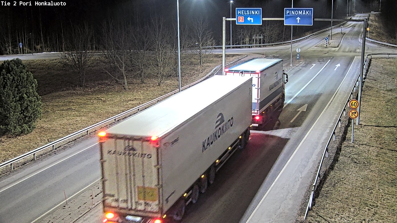 Weather Camera Image Väg 2 Björneborg, Honkaluoto, Pori, Satakunta