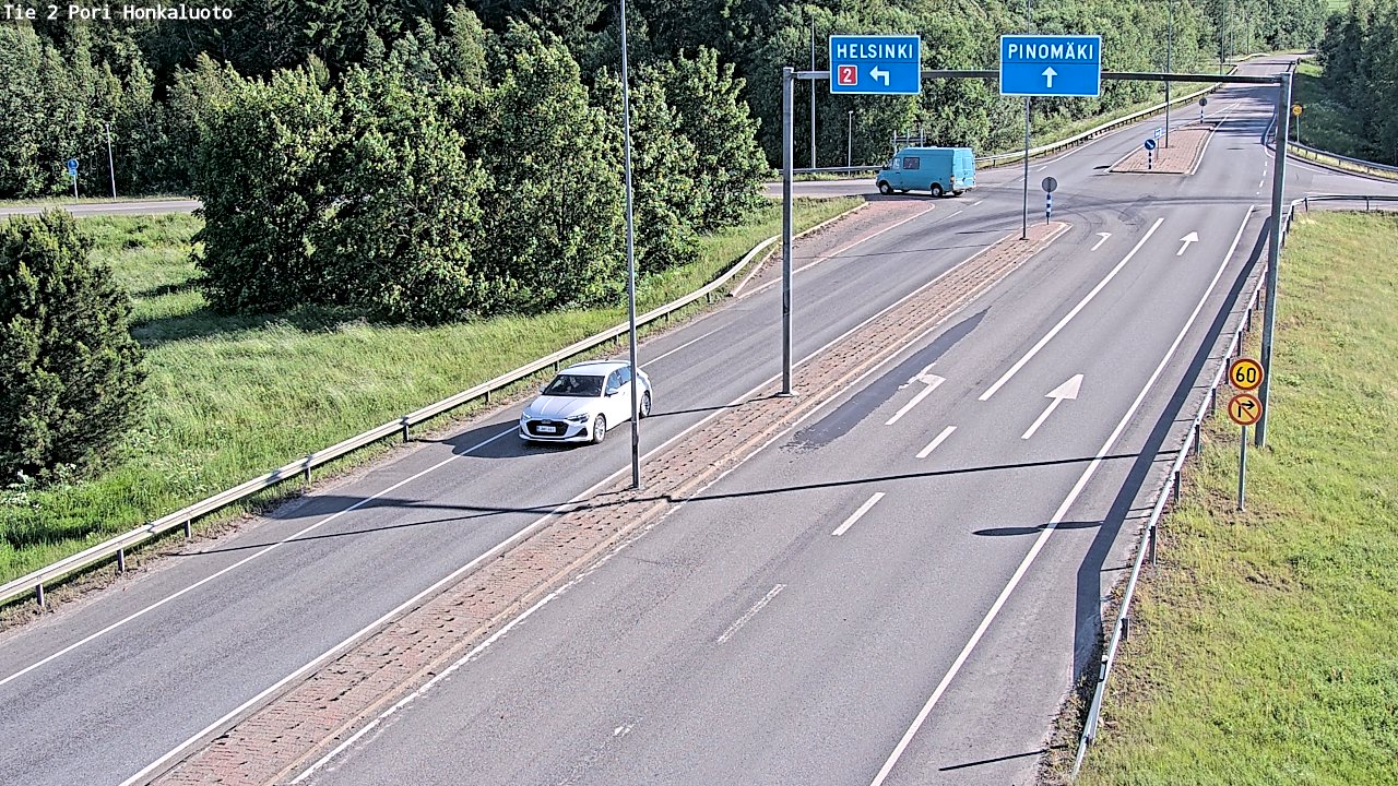 Weather Camera Image Väg 2 Björneborg, Honkaluoto, Pori, Satakunta