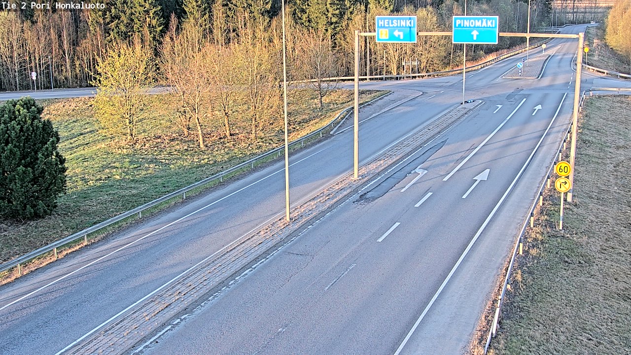Weather Camera Image Väg 2 Björneborg, Honkaluoto, Pori, Satakunta