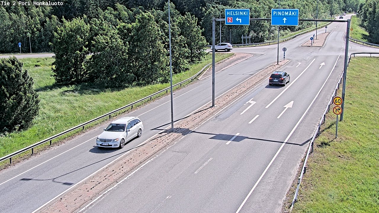 Weather Camera Image Väg 2 Björneborg, Honkaluoto, Pori, Satakunta