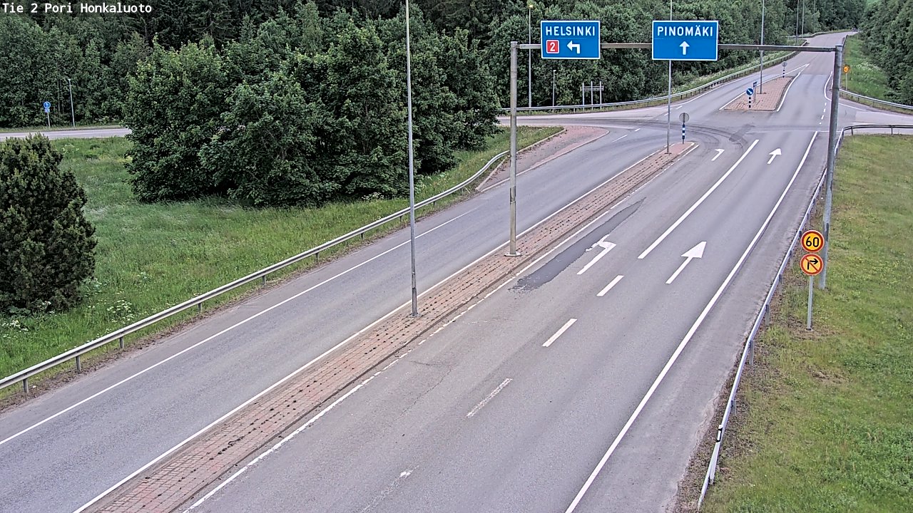 Kelikamerat Kuva Tie 2 Pori, Honkaluoto, Pori, Satakunta