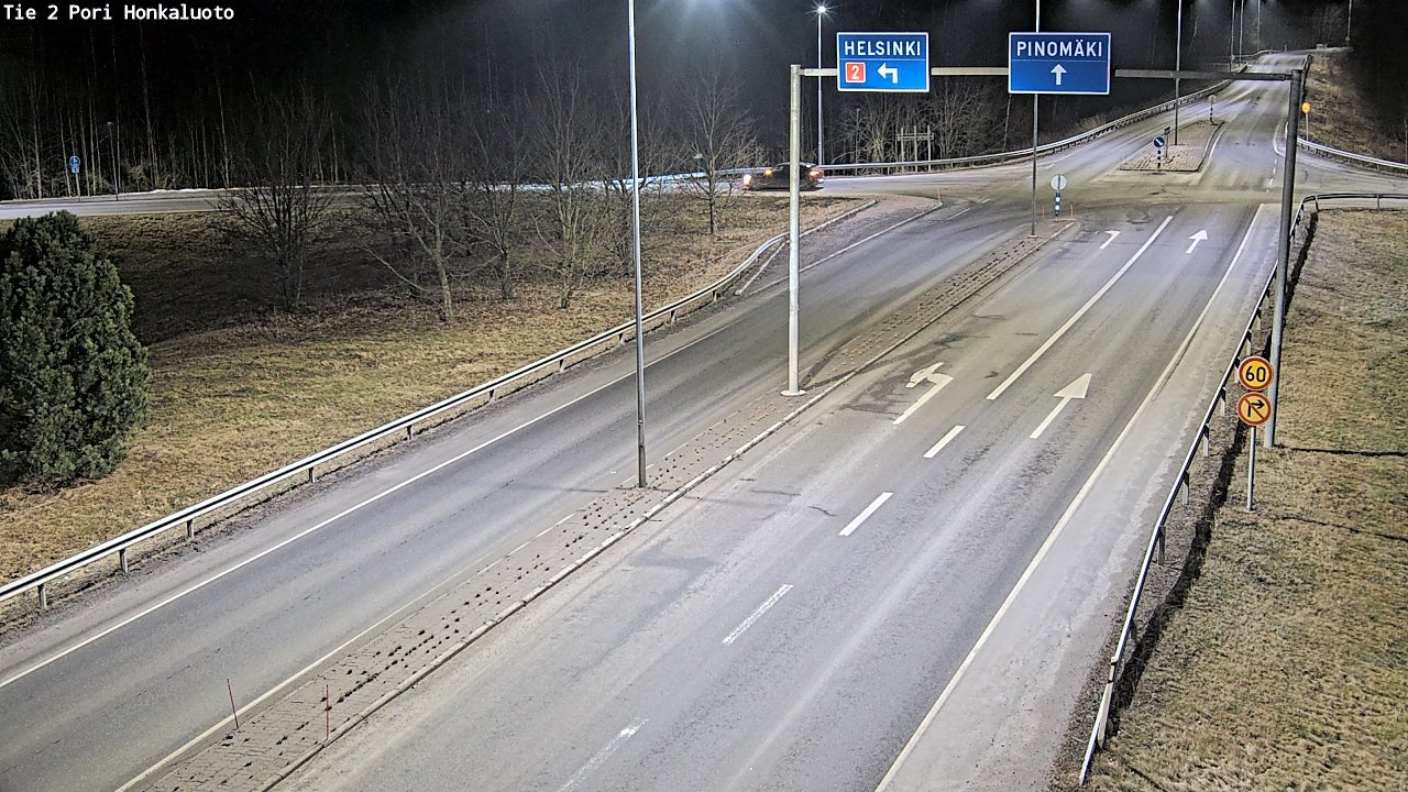 Weather Camera Image Väg 2 Björneborg, Honkaluoto, Pori, Satakunta