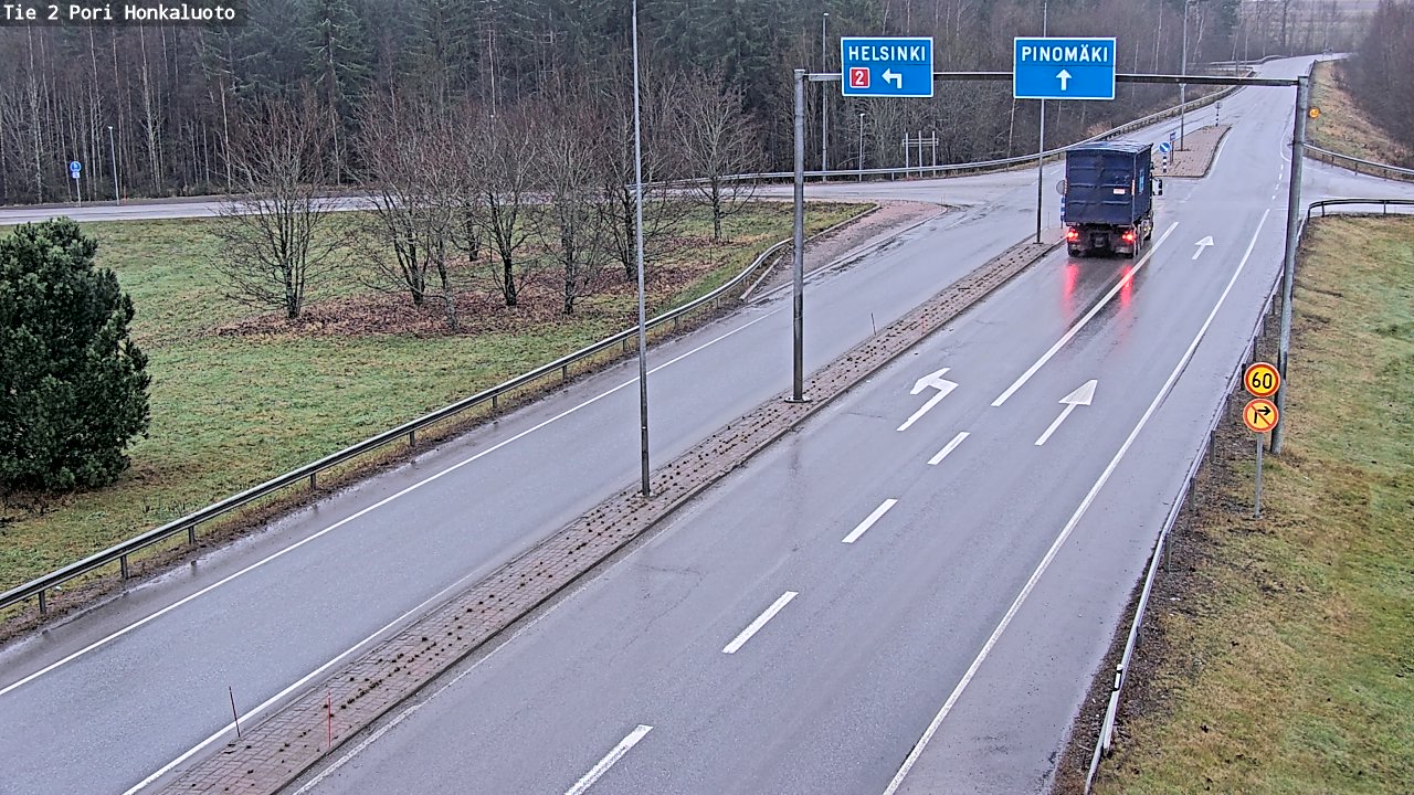 Weather Camera Image Väg 2 Björneborg, Honkaluoto, Pori, Satakunta