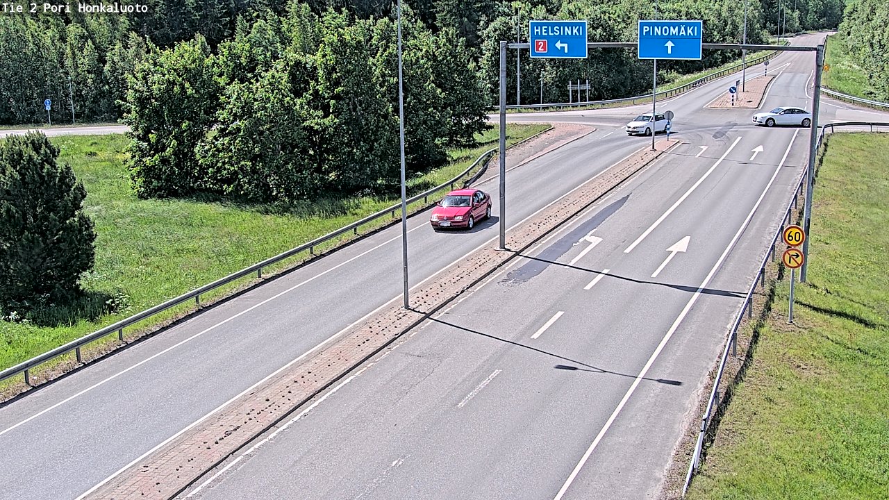 Weather Camera Image Väg 2 Björneborg, Honkaluoto, Pori, Satakunta