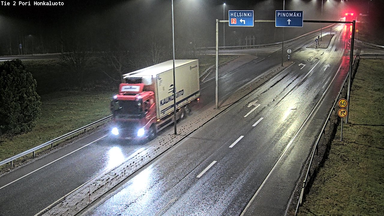 Weather Camera Image Väg 2 Björneborg, Honkaluoto, Pori, Satakunta