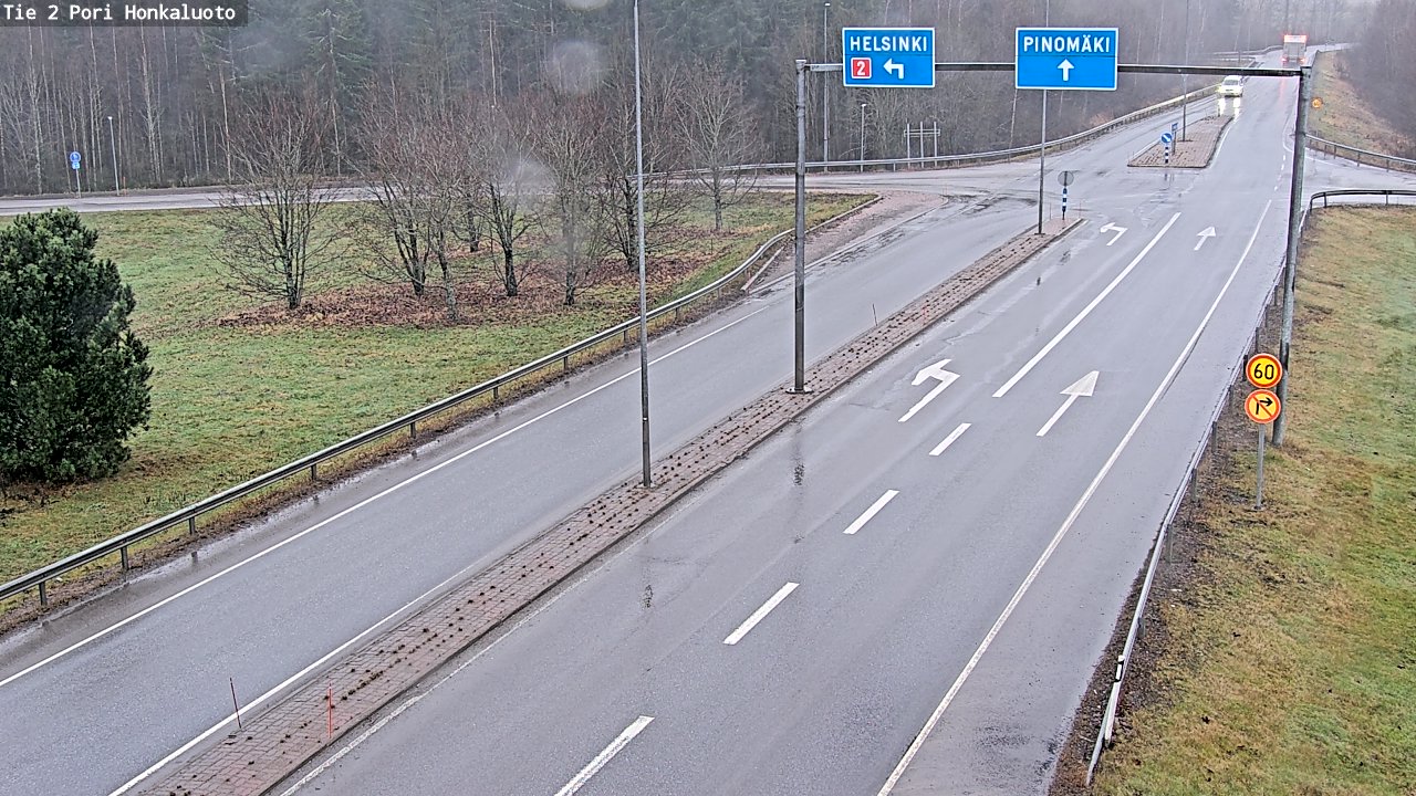 Weather Camera Image Väg 2 Björneborg, Honkaluoto, Pori, Satakunta