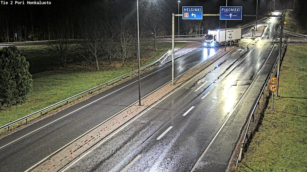 Weather Camera Image Väg 2 Björneborg, Honkaluoto, Pori, Satakunta