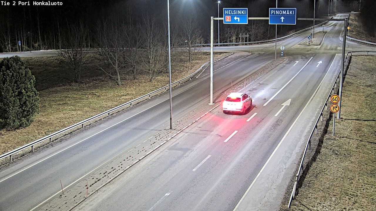 Weather Camera Image Väg 2 Björneborg, Honkaluoto, Pori, Satakunta