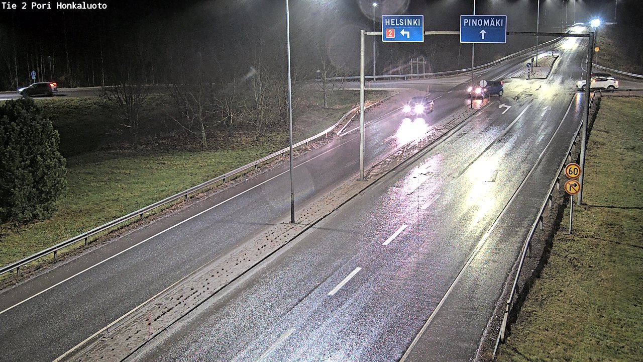 Weather Camera Image Väg 2 Björneborg, Honkaluoto, Pori, Satakunta