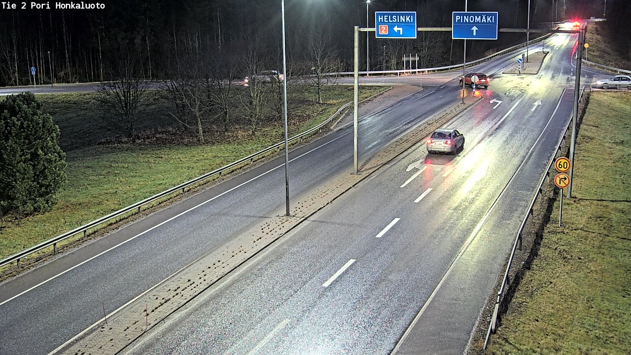 Weather Camera Image Väg 2 Björneborg, Honkaluoto, Pori, Satakunta