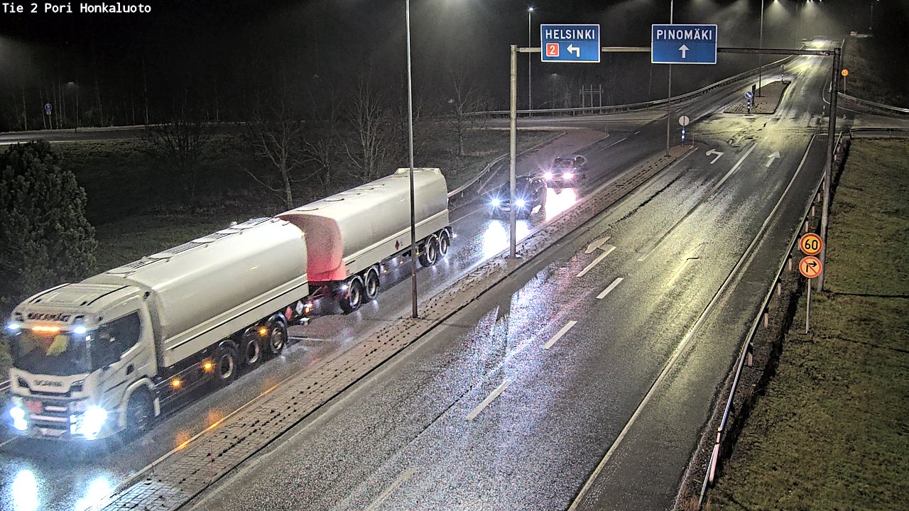 Weather Camera Image Väg 2 Björneborg, Honkaluoto, Pori, Satakunta