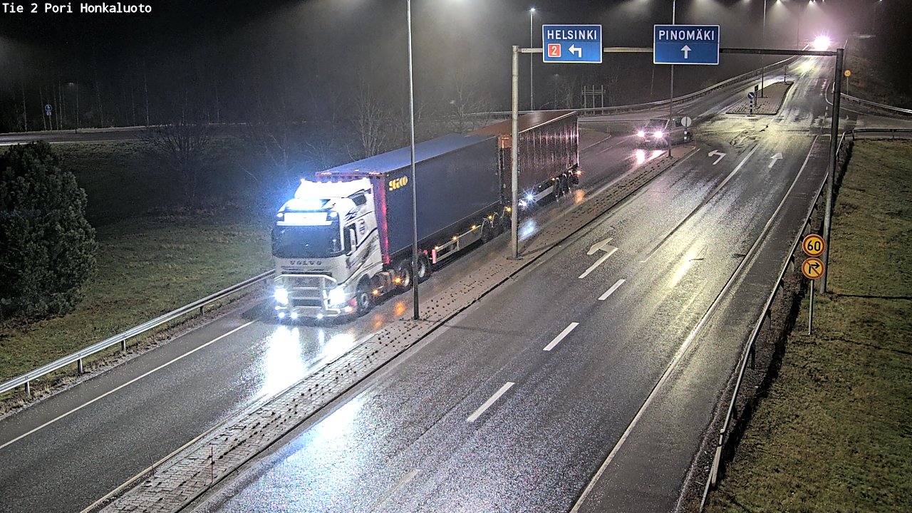 Weather Camera Image Väg 2 Björneborg, Honkaluoto, Pori, Satakunta