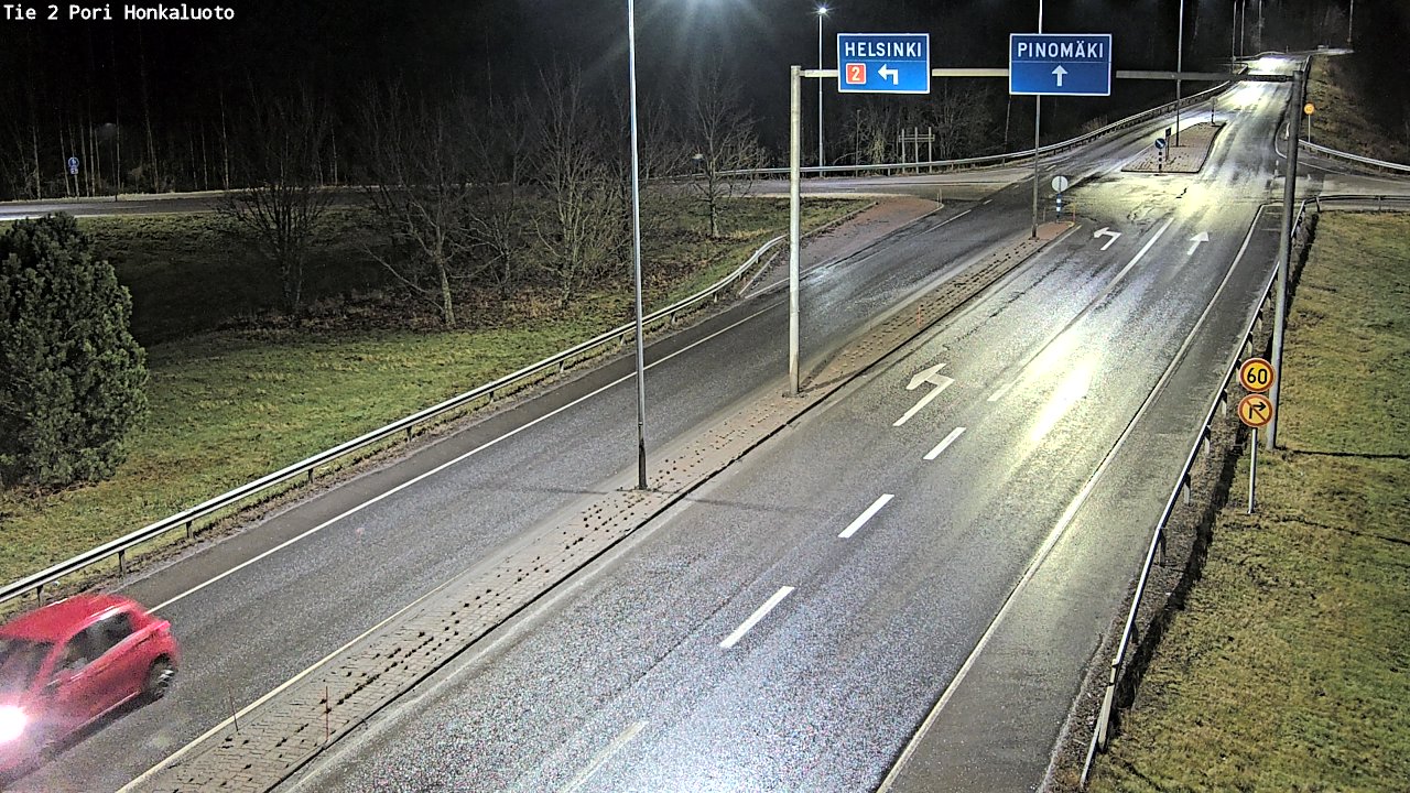 Weather Camera Image Väg 2 Björneborg, Honkaluoto, Pori, Satakunta