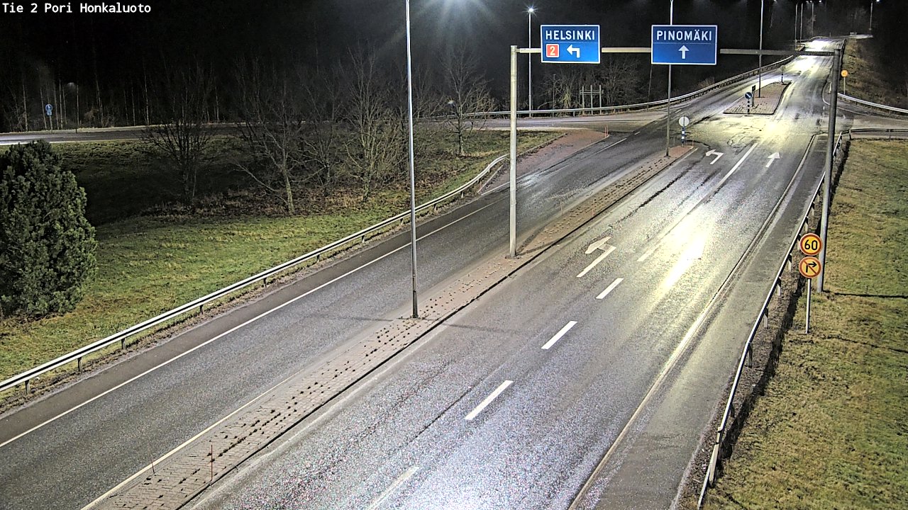 Weather Camera Image Väg 2 Björneborg, Honkaluoto, Pori, Satakunta