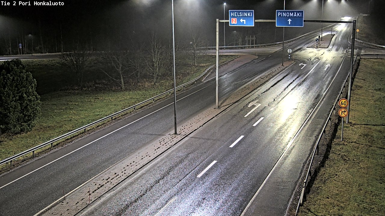 Weather Camera Image Väg 2 Björneborg, Honkaluoto, Pori, Satakunta