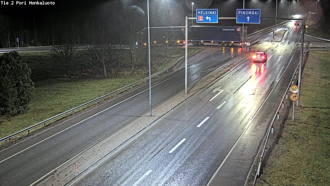 Weather Camera Image Väg 2 Björneborg, Honkaluoto, Pori, Satakunta