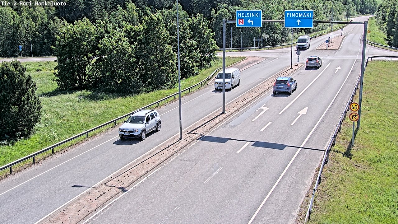 Weather Camera Image Väg 2 Björneborg, Honkaluoto, Pori, Satakunta