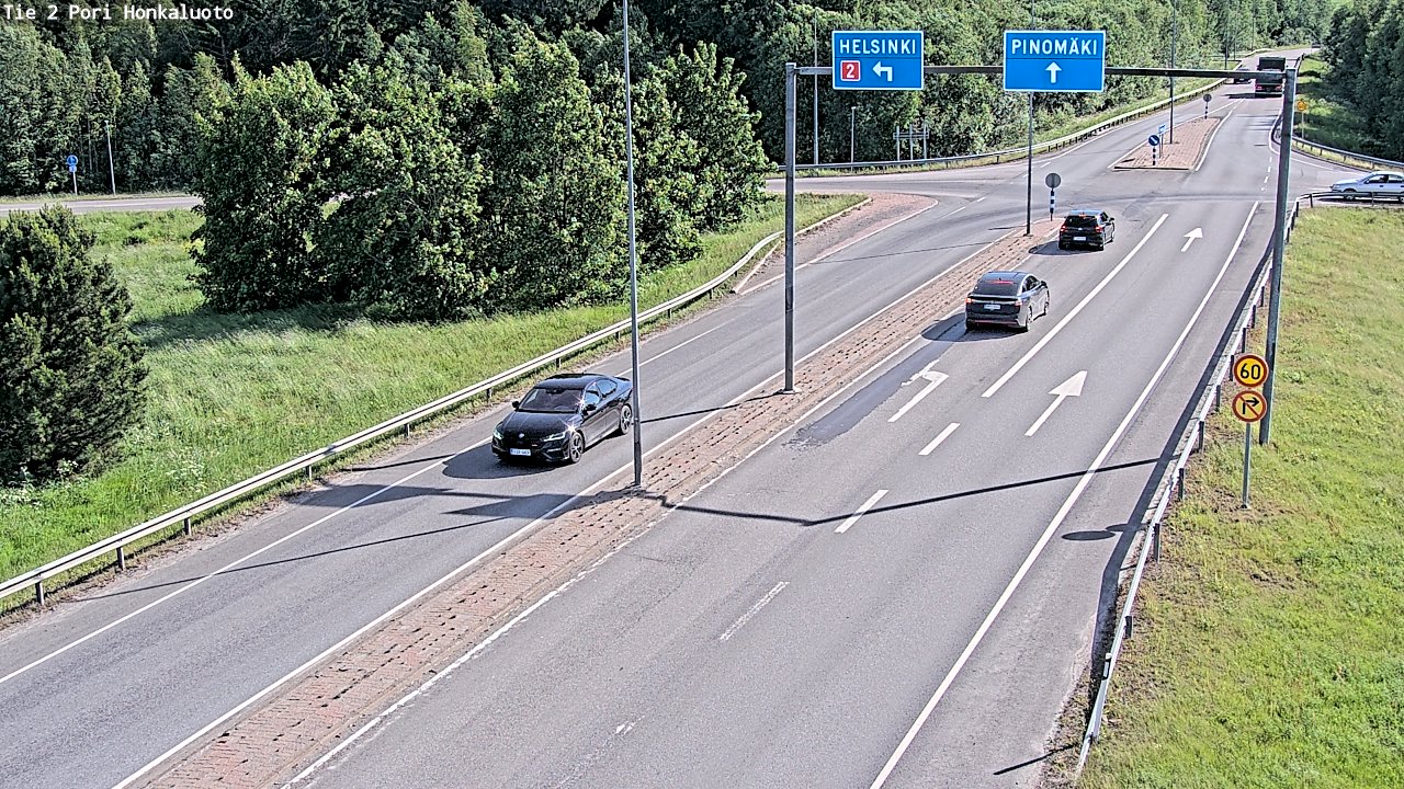 Weather Camera Image Väg 2 Björneborg, Honkaluoto, Pori, Satakunta