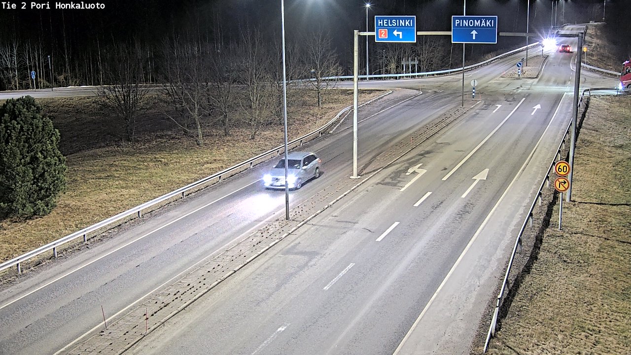 Weather Camera Image Väg 2 Björneborg, Honkaluoto, Pori, Satakunta