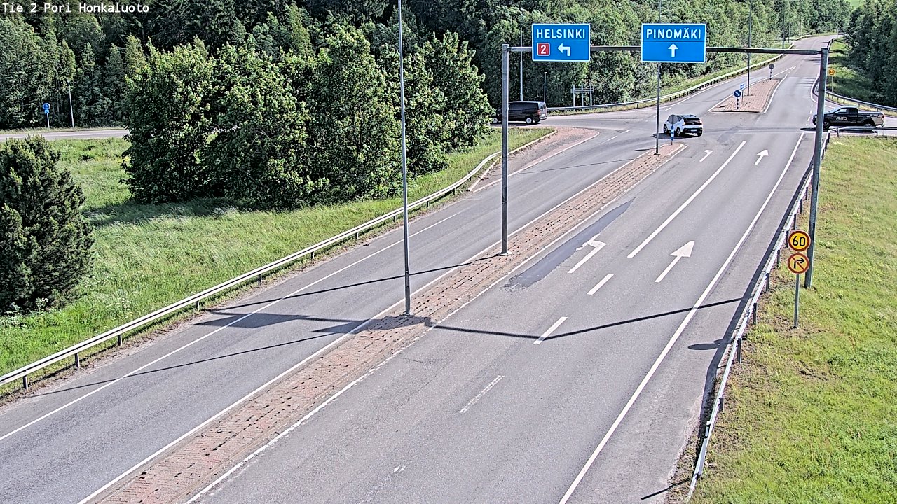 Weather Camera Image Väg 2 Björneborg, Honkaluoto, Pori, Satakunta