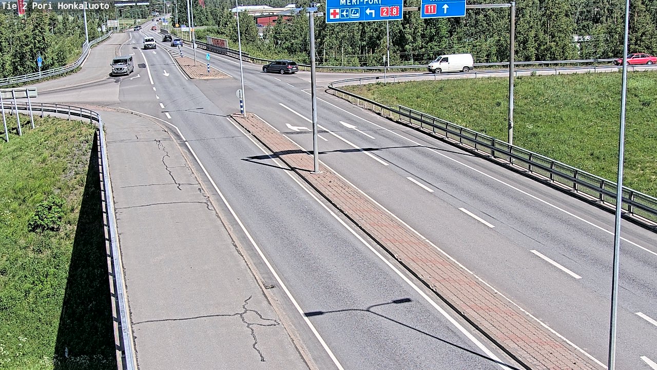 Weather Camera Image Road 2 Pori, Honkaluoto, Pori, Satakunta