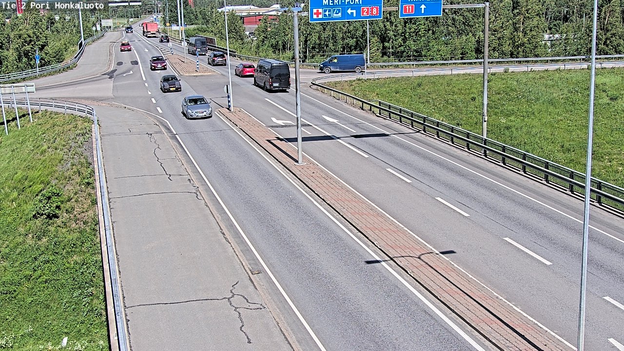 Weather Camera Image Road 2 Pori, Honkaluoto, Pori, Satakunta