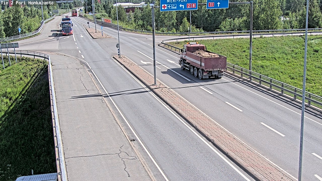 Weather Camera Image Road 2 Pori, Honkaluoto, Pori, Satakunta