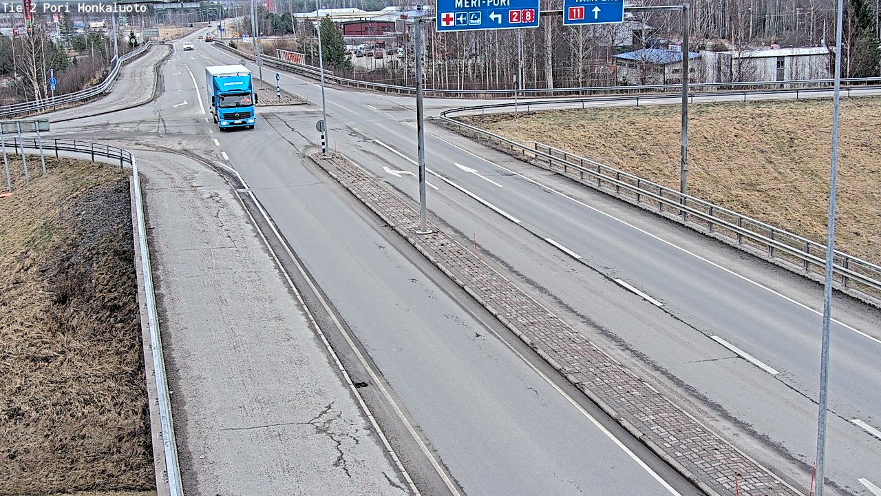 Weather Camera Image Väg 2 Björneborg, Honkaluoto, Pori, Satakunta