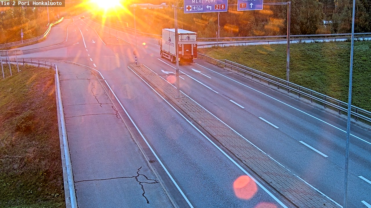 Weather Camera Image Road 2 Pori, Honkaluoto, Pori, Satakunta