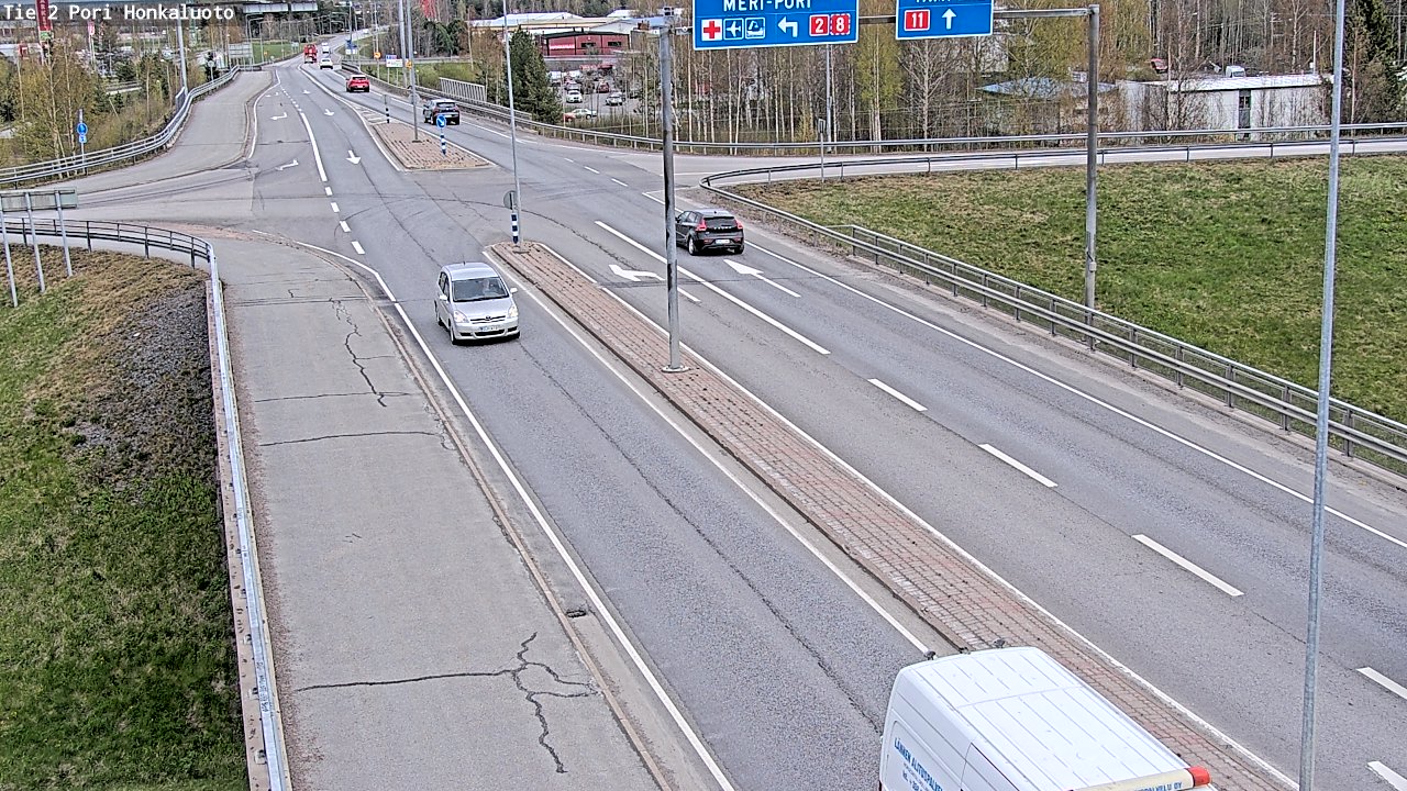 Weather Camera Image Road 2 Pori, Honkaluoto, Pori, Satakunta