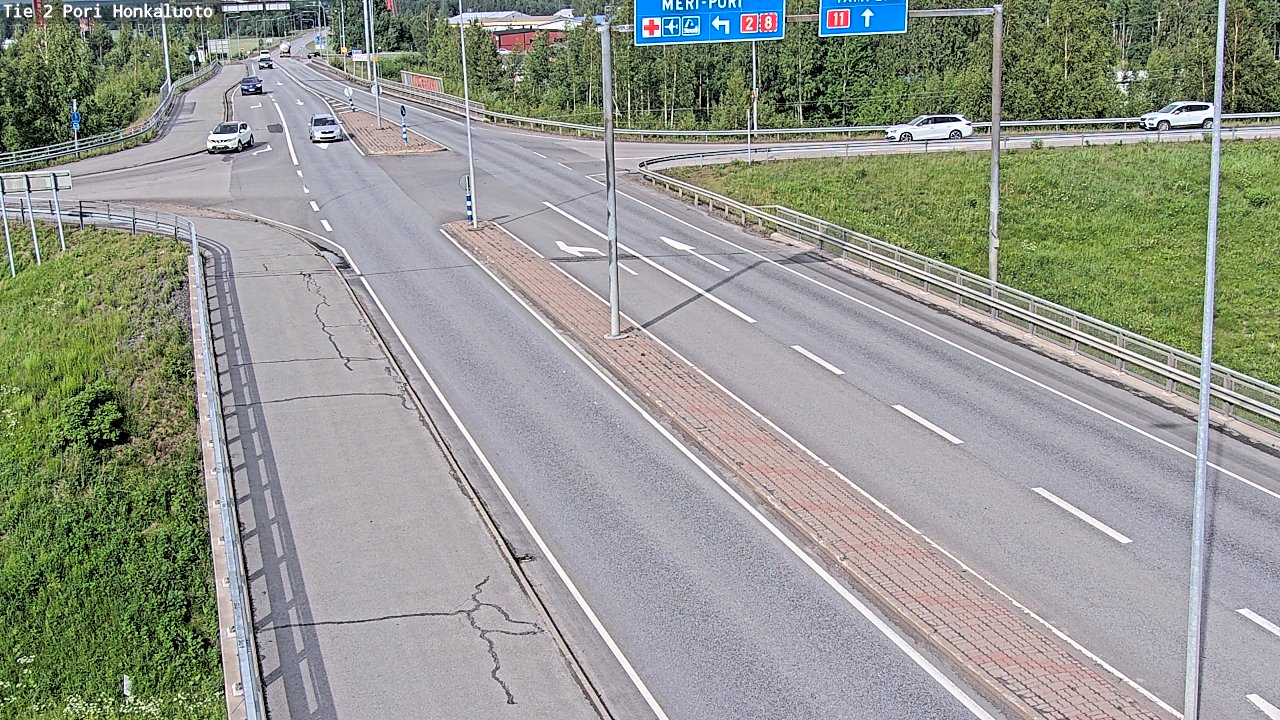 Kelikamerat Kuva Tie 2 Pori, Honkaluoto, Pori, Satakunta