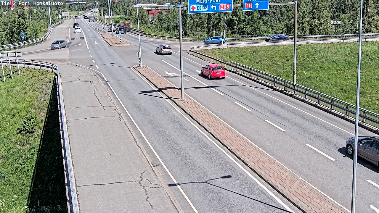 Weather Camera Image Road 2 Pori, Honkaluoto, Pori, Satakunta