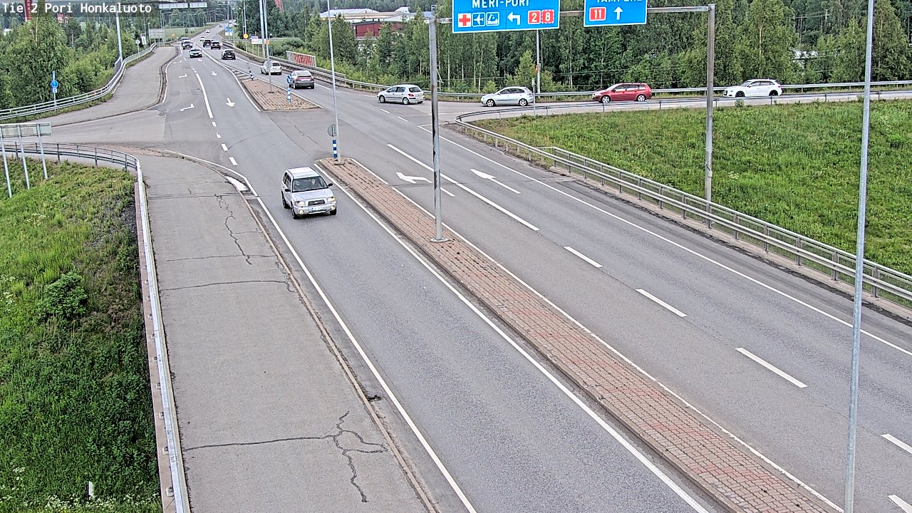 Kelikamerat Kuva Tie 2 Pori, Honkaluoto, Pori, Satakunta