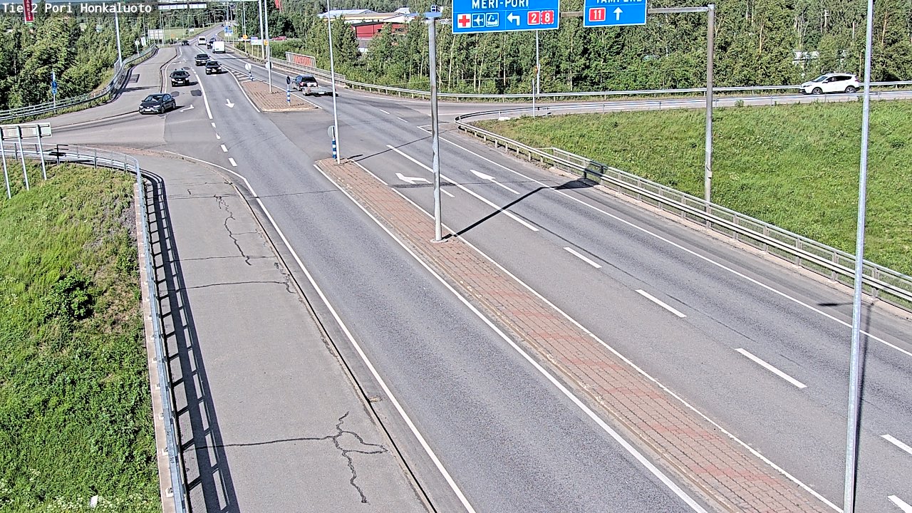 Weather Camera Image Väg 2 Björneborg, Honkaluoto, Pori, Satakunta