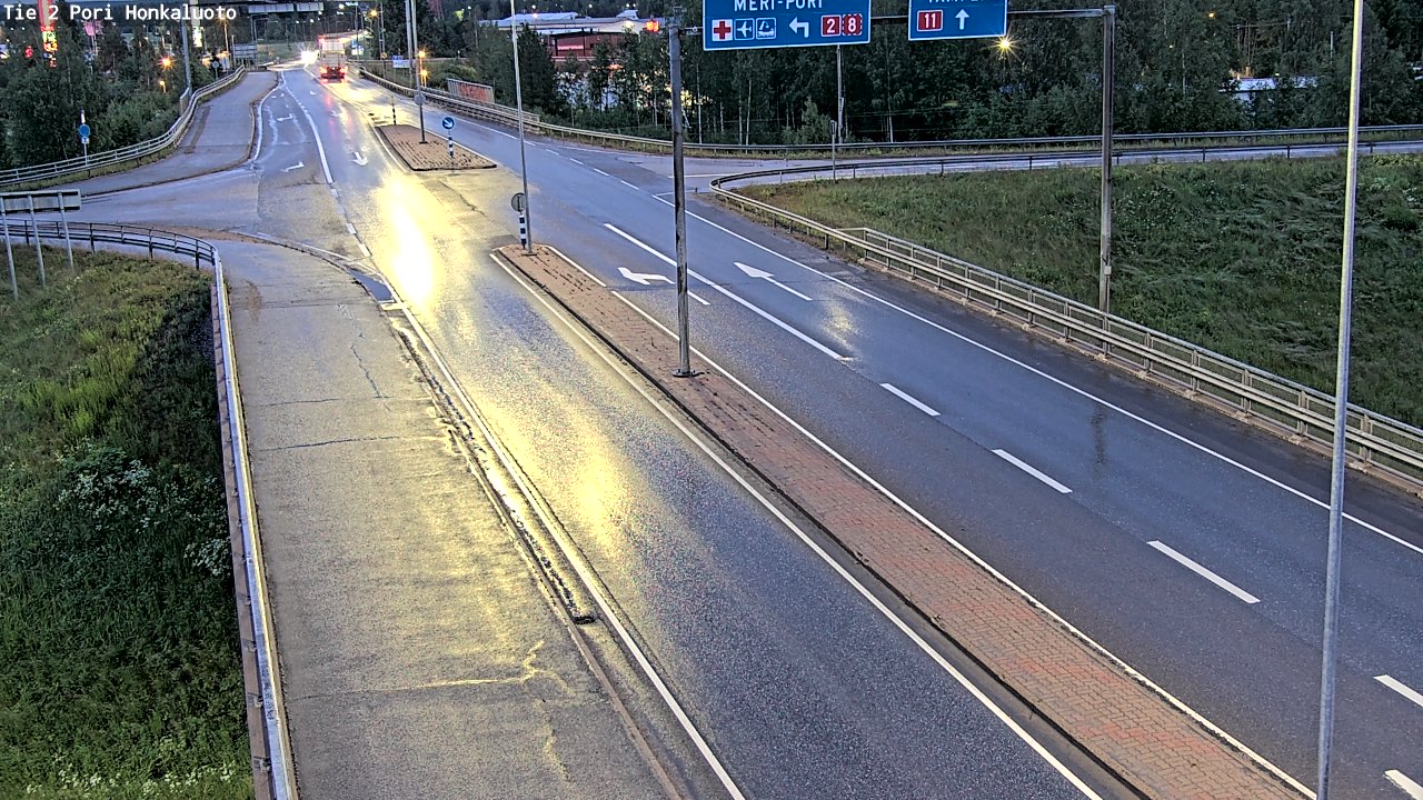 Weather Camera Image Väg 2 Björneborg, Honkaluoto, Pori, Satakunta