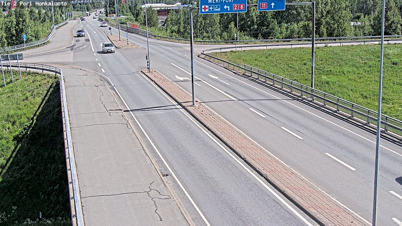 Weather Camera Image Road 2 Pori, Honkaluoto, Pori, Satakunta